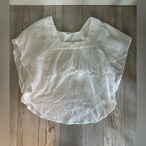 Beachlunchlounge white top. Size S